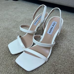 Steve Madden White Heels